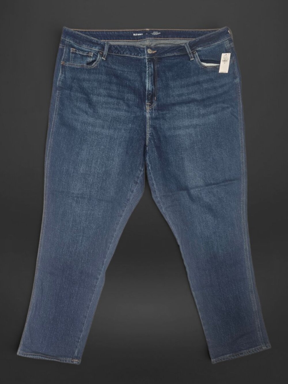 Old Navy High-Waisted Vintage Slim Dark Indigo Blue Jeans 22 Regular